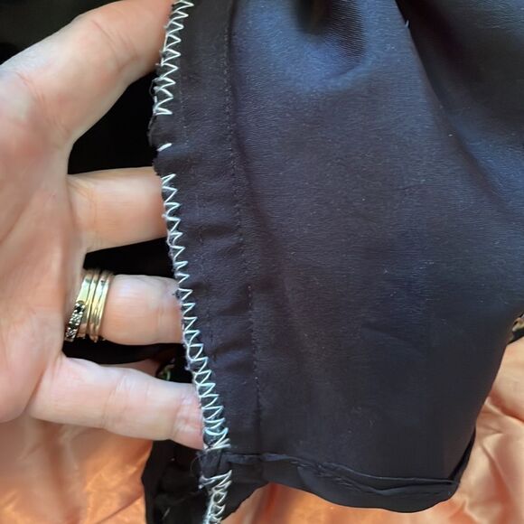 Vtg black & gold sequined, spangled & beaded dressy dress - Picture 11 of 11